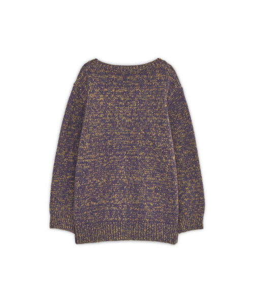 Mohair Blended Overfit Cardigan, PURPLE