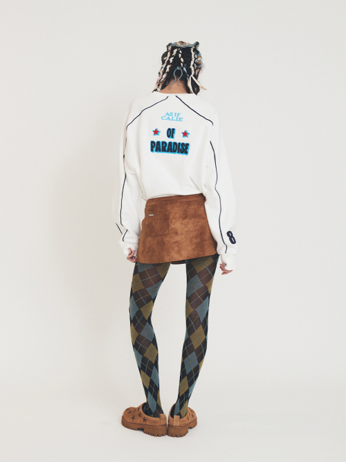 GYPSY PIPING SWEATSHIRT WHITE