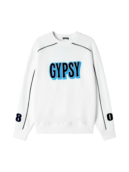 GYPSY PIPING SWEATSHIRT WHITE