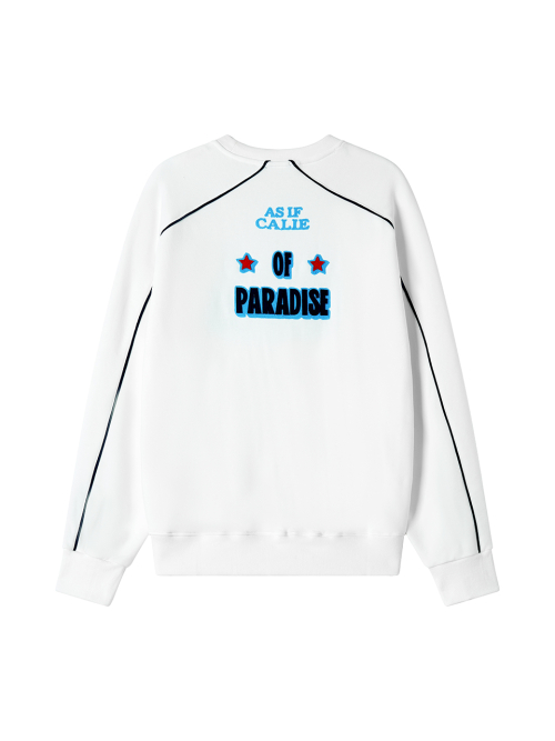 GYPSY PIPING SWEATSHIRT WHITE