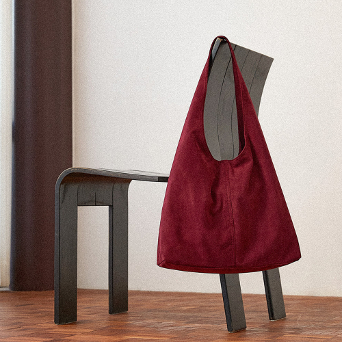 Day Hobo Suede Shoulder bag (Burgundy)