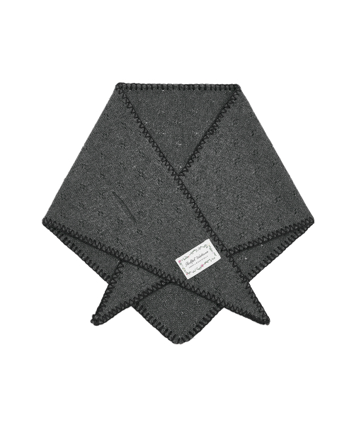 LACE KNIT TRIANGLE SCARF - 3 colors
