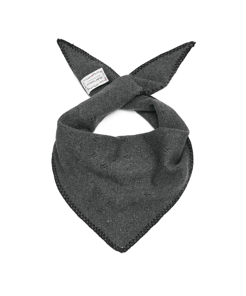 LACE KNIT TRIANGLE SCARF - 3 colors