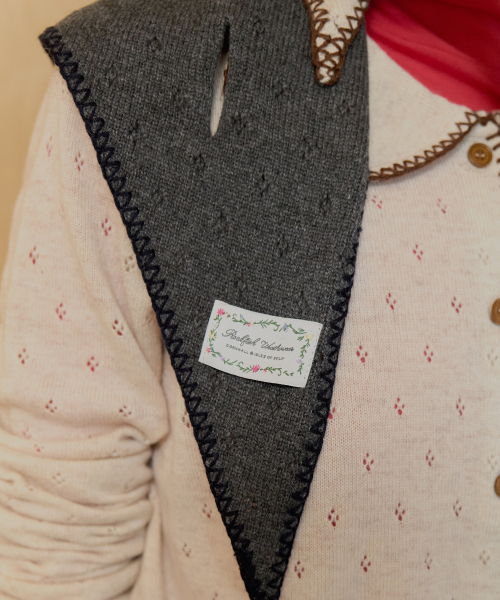 LACE KNIT TRIANGLE SCARF - 3 colors