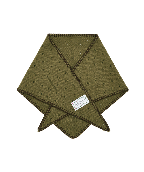 LACE KNIT TRIANGLE SCARF - 3 colors