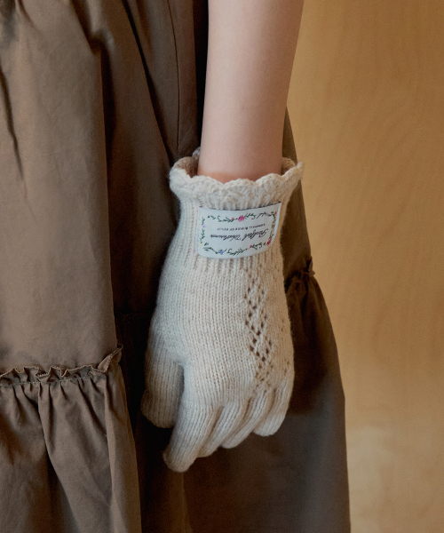 LACE KNIT GLOVES - 3 colors