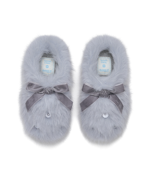 [X SUSAN FANG] FURRY MULES- 3 colors