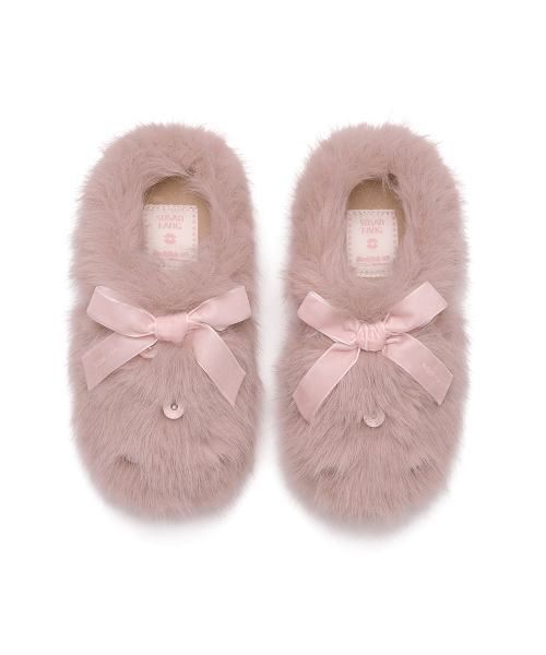 [X SUSAN FANG] FURRY MULES- 3 colors