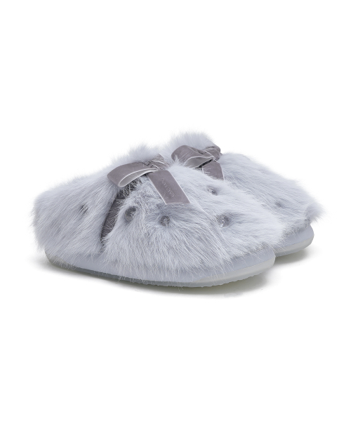 [X SUSAN FANG] FURRY MULES- 3 colors