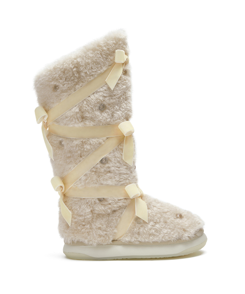 [X SUSAN FANG] FURRY LONG BOOTS - 2 colors