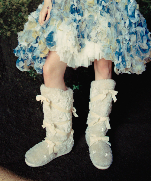 [X SUSAN FANG] FURRY LONG BOOTS - 2 colors