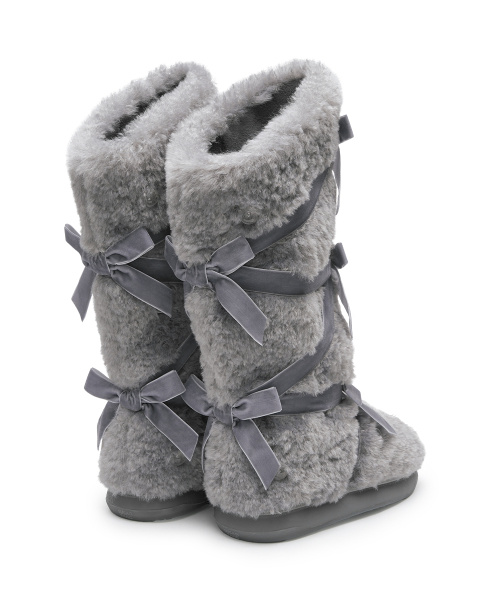 [X SUSAN FANG] FURRY LONG BOOTS - 2 colors