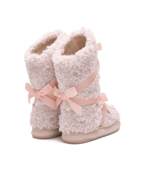 [X SUSAN FANG] FURRY MIDDLE BOOTS - 2 colors