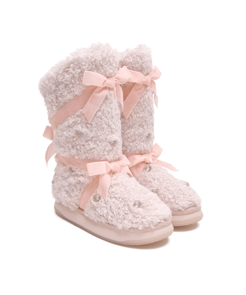 [X SUSAN FANG] FURRY MIDDLE BOOTS - 2 colors