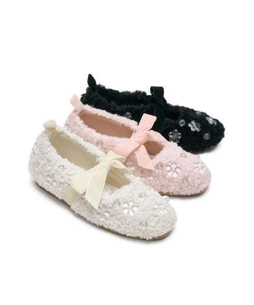 [X SUSAN FANG] FURRY MARYJANES - 3 colors