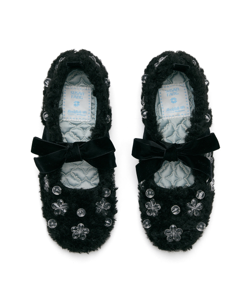 [X SUSAN FANG] FURRY MARYJANES - 3 colors
