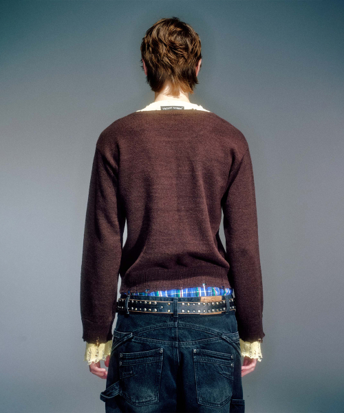 KAI LAYERED KNIT BROWN