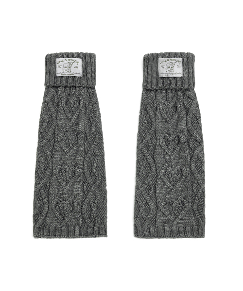 DIAMOND CABLE LEG WARMERS - 3 colors
