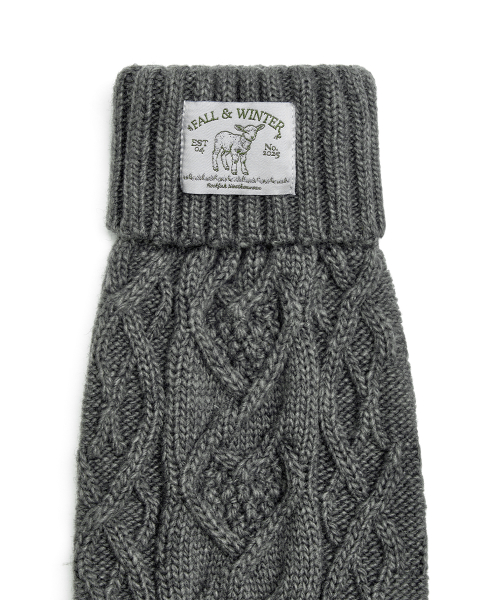 DIAMOND CABLE LEG WARMERS - 3 colors