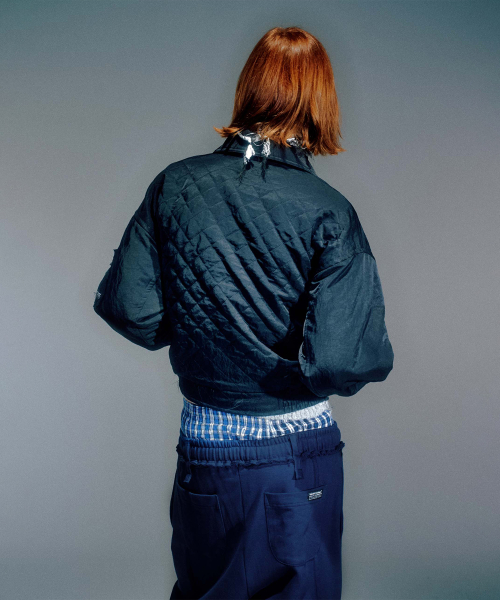 MEN MATTY QUILTED BOMBER JACKET BLACK