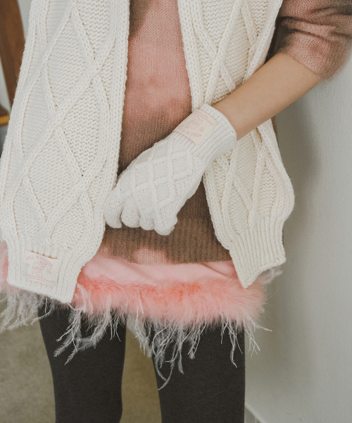 DIAMOND CABLE SCARF - 4 colors