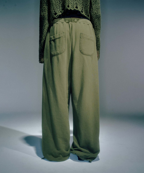 WOMEN WORKSHOP WASHING JOGGER PANTS KHAKI