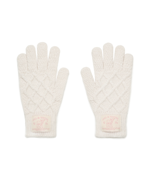 DIAMOND CABLE GLOVES - 4 colors