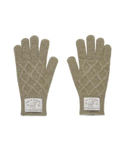 DIAMOND CABLE GLOVES - 4 colors