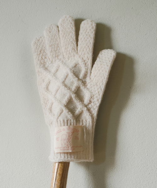 DIAMOND CABLE GLOVES - 4 colors