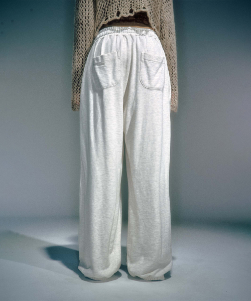 WOMEN WORKSHOP WASHING JOGGER PANTS OATMEAL