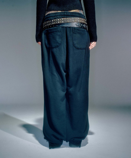 WOMEN WORKSHOP WASHING JOGGER PANTS BLACK