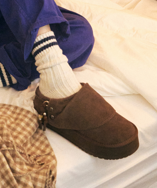 STUD MAXI FOLDED MULES - 2 colors