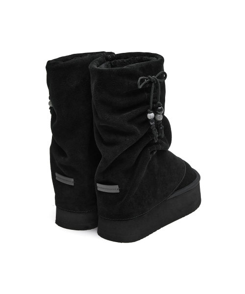 GATHERED MAXI FOLDED BOOTS MIDDLE - 2 colors