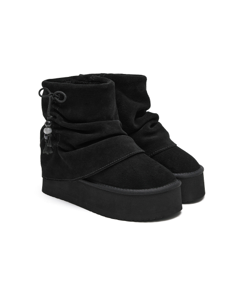 GATHERED MAXI FOLDED BOOTS SHORT - 2 colors