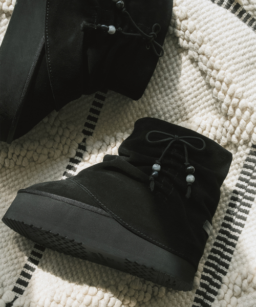 GATHERED MAXI FOLDED BOOTS SHORT - 2 colors