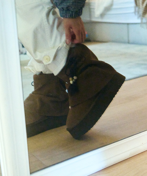 GATHERED MAXI FOLDED BOOTS SHORT - 2 colors