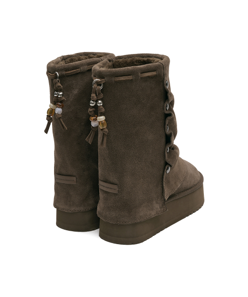 STUD MAXI FOLDED BOOTS MIDDLE - 2 colors