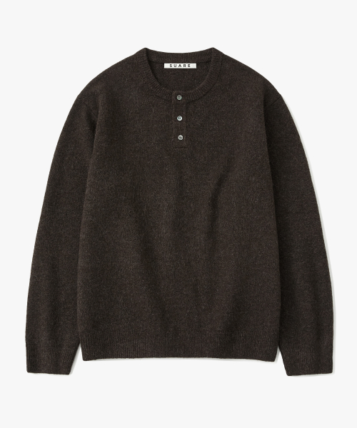 Daily Henley Neck Knit - 5 COLORS
