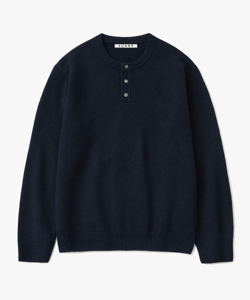 Daily Henley Neck Knit - 5 COLORS