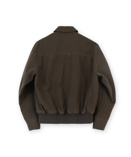 W Washed Blouson, Brown