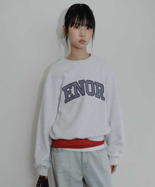 [CORE] ENOR CORE SWEATSHIRT - LIGHT GREY