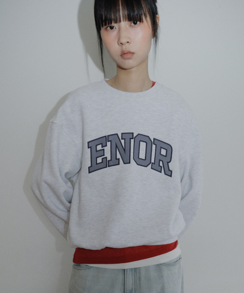 [CORE] ENOR CORE SWEATSHIRT - LIGHT GREY