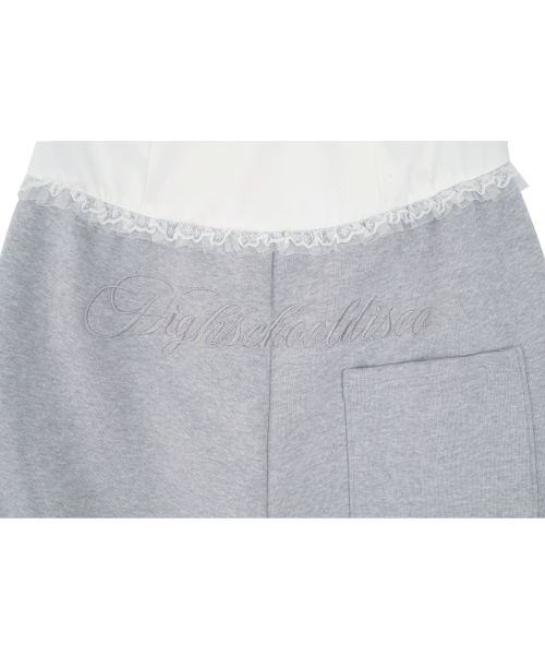 Lace Shirring Training Pants
