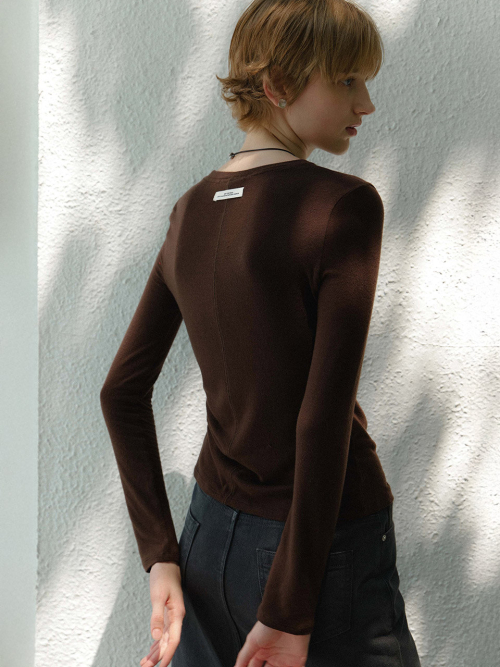 Back-Detail Slit T Shirt NEW6XE808