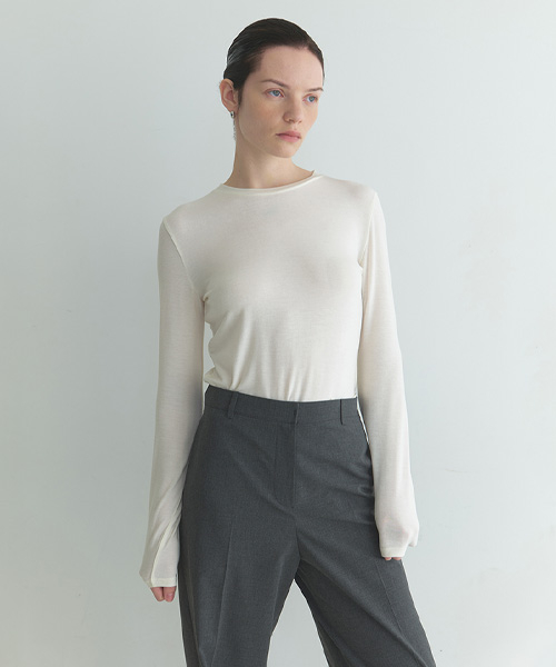 Back-Detail Slit T Shirt NEW6XE808
