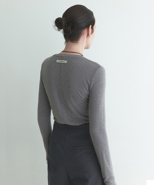 Back-Detail Slit T Shirt NEW6XE808
