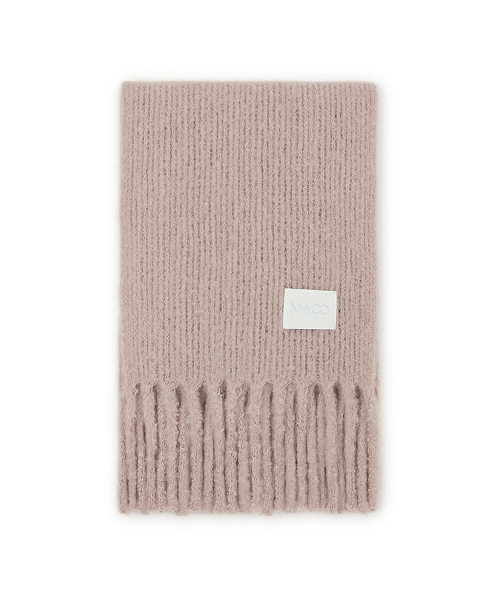 palette knit muffler (sepia)