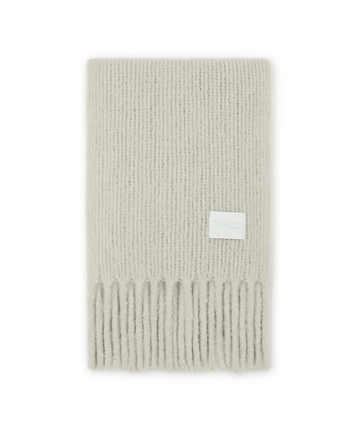 palette knit muffler (khaki)