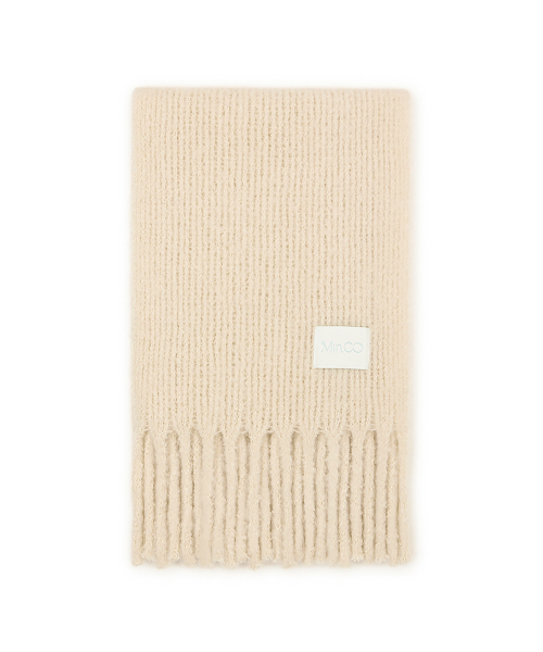 palette knit muffler (butter)