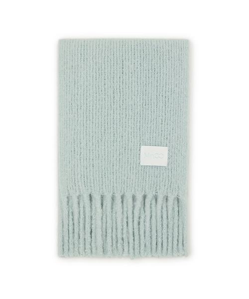 palette knit muffler (green)